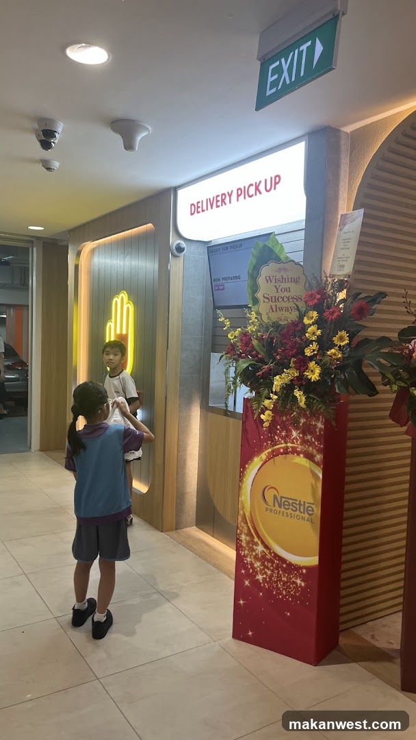 Delivery Pickup Area with Children