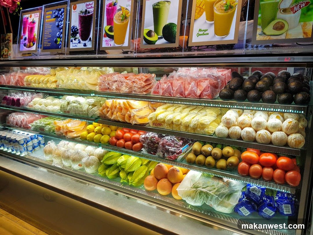 Fruit and Smoothie Display Case
