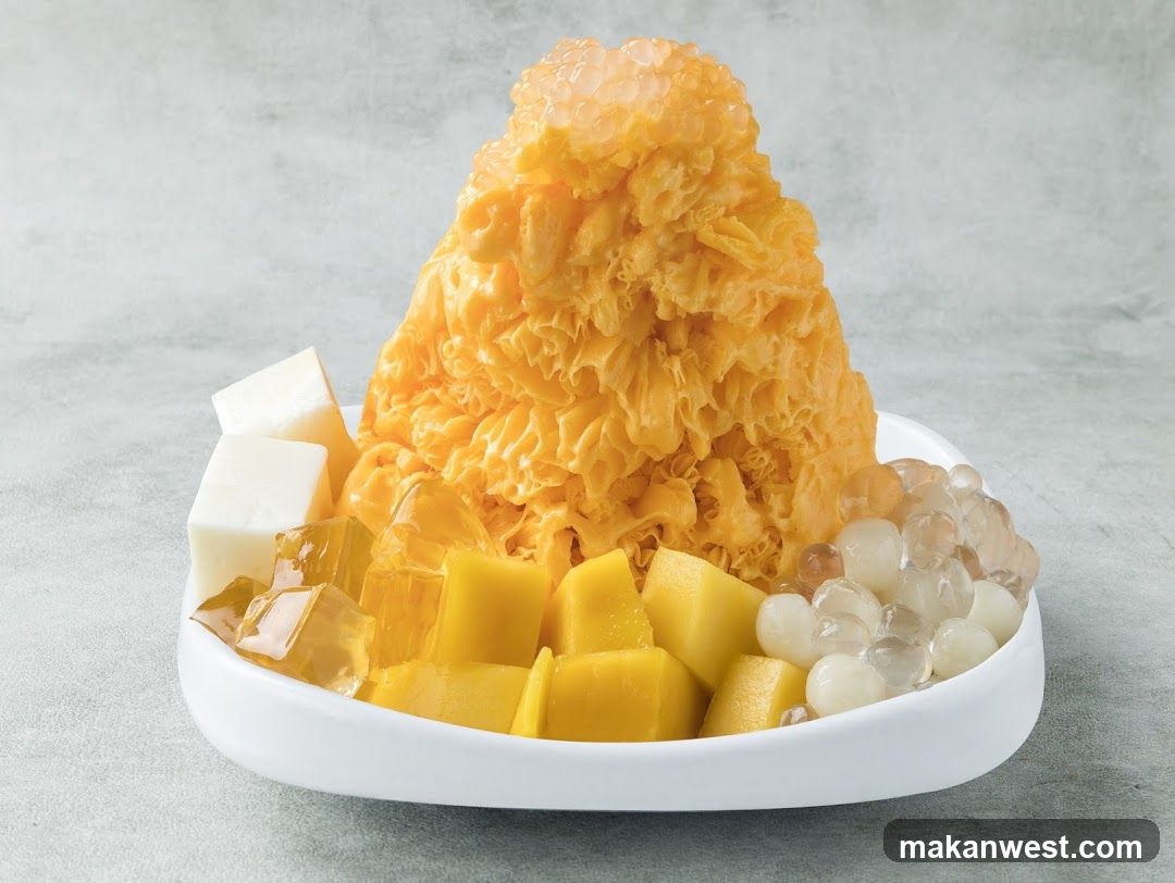 Mango Shaved Ice Dessert