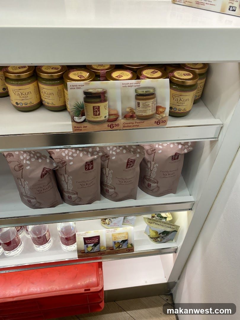 Ya Kun Shrimp Paste and Coffee Display