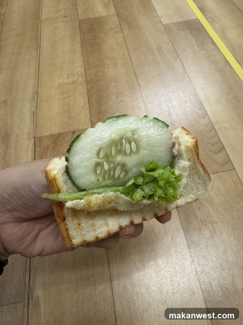 Cucumber and Lettuce Sandwich