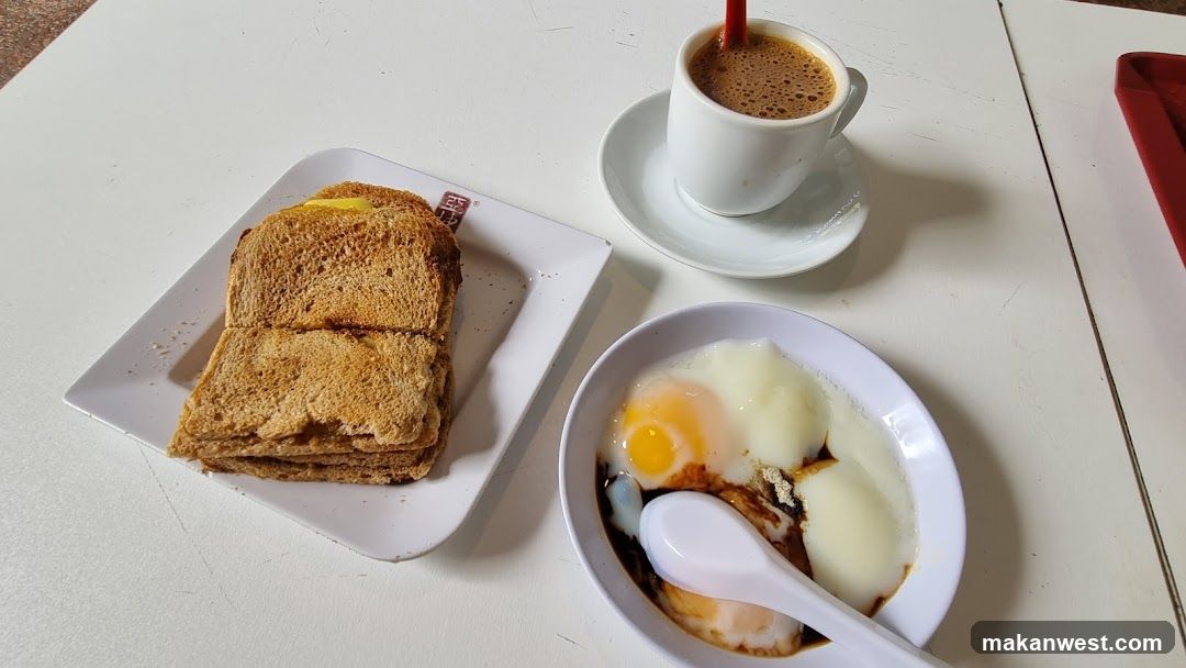 Breakfast Meal with Toast and Coffee