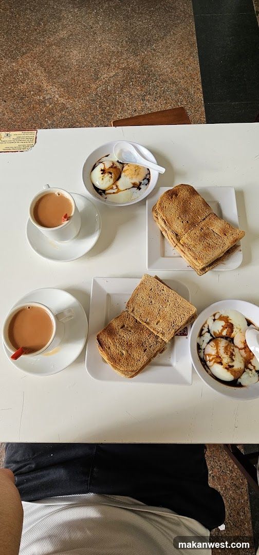 Breakfast Spread with Toast and Tea
