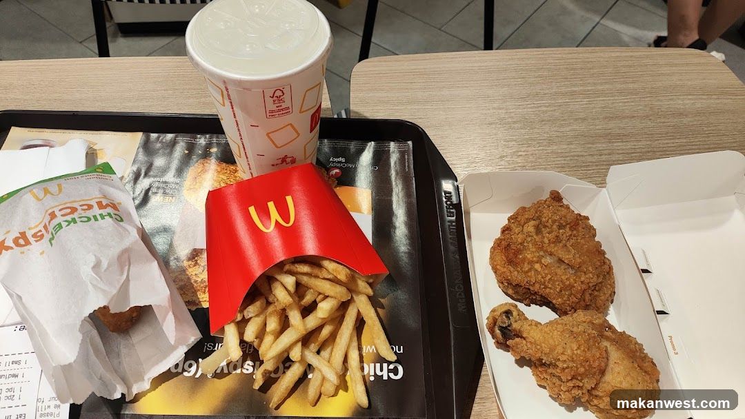 McDonald's Meal Tray with Fried Chicken and Fries