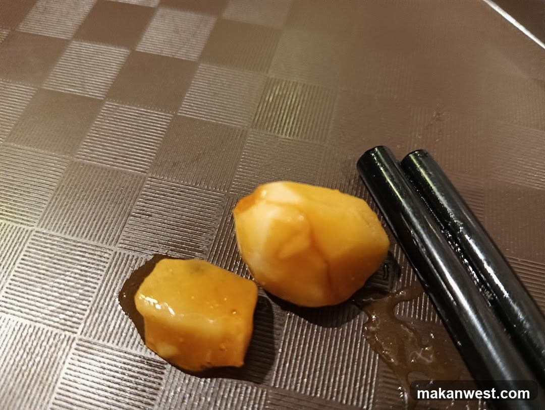 Food on table with chopsticks
