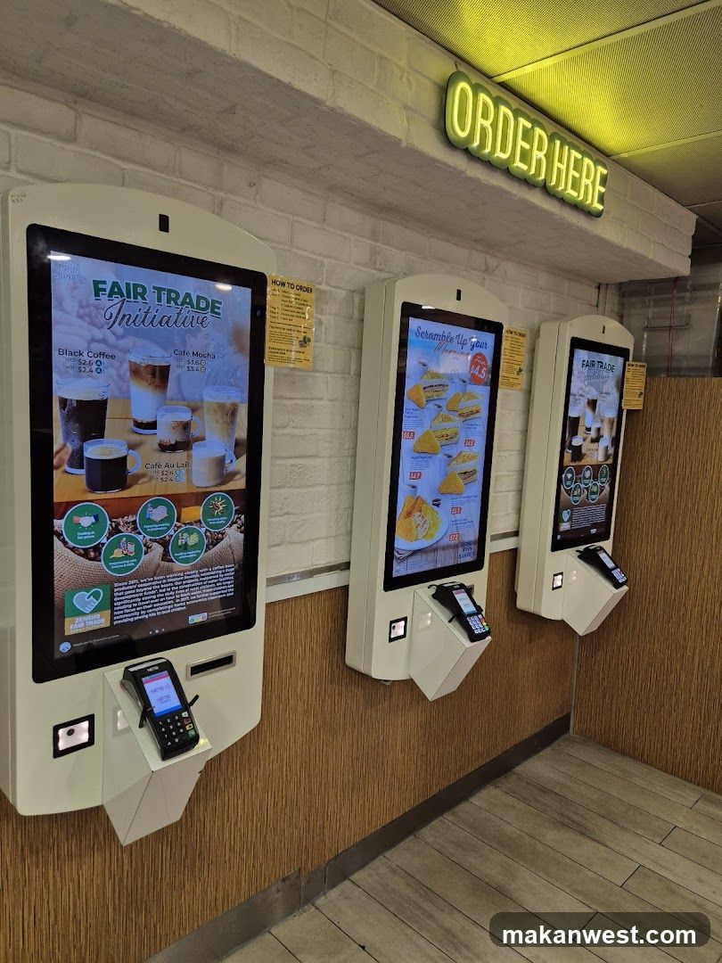 Self-Service Kiosk Ordering Station
