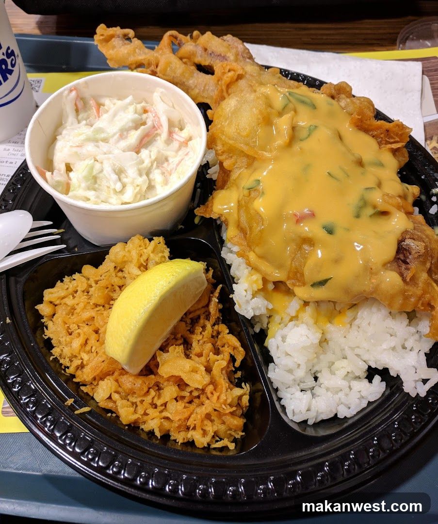 Fried Chicken and Rice Meal