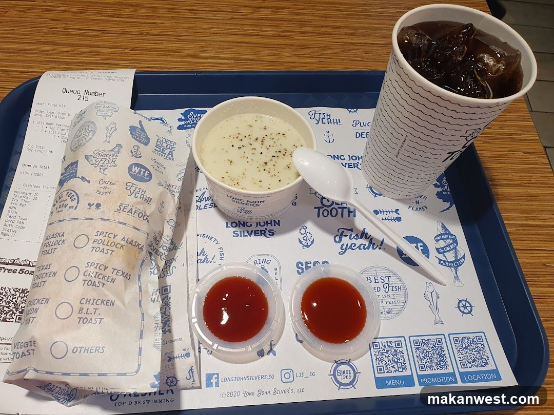 Long John Silver's Meal Tray