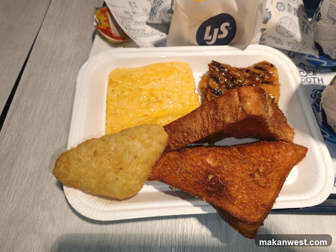 Breakfast Tray with Omelette and French Toast