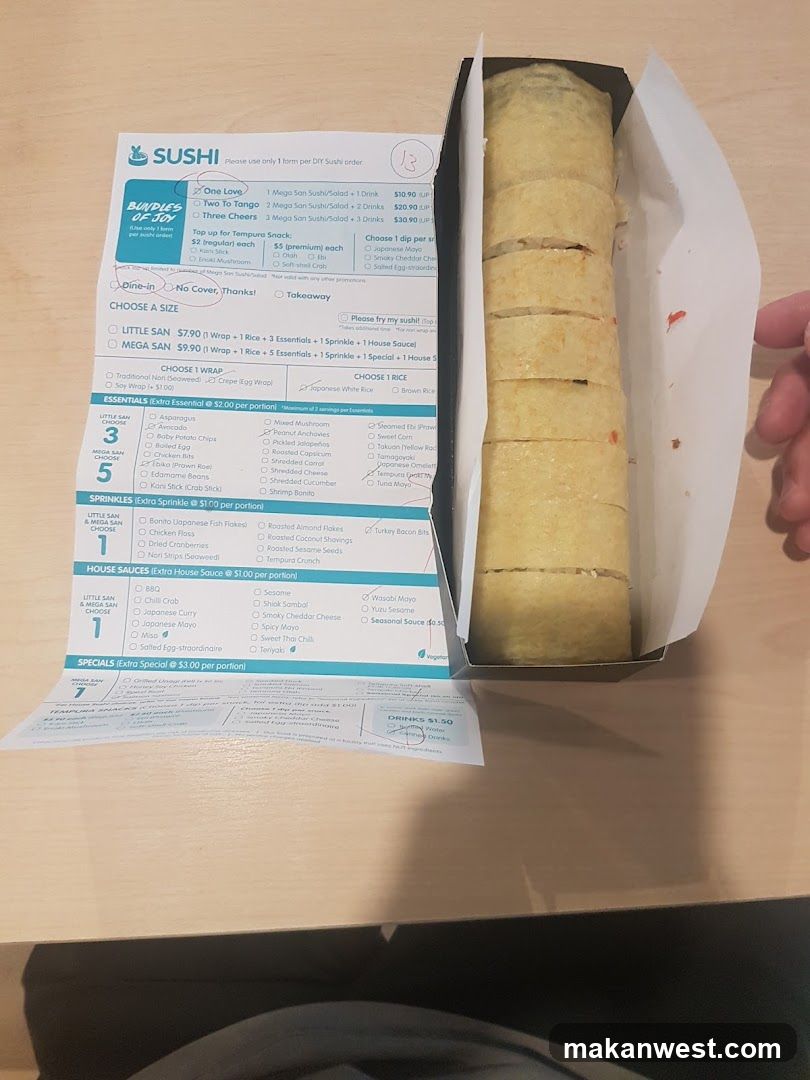 Sushi Order and Wrap