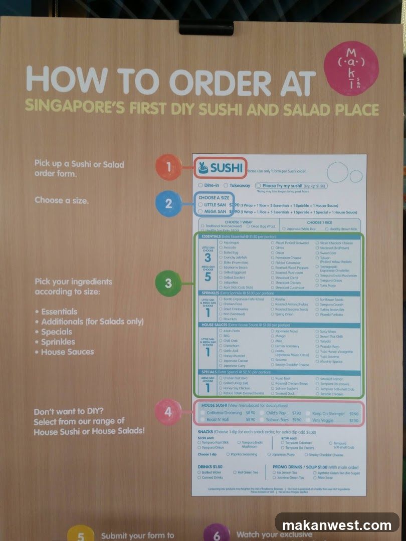 How to Order at Singapore's First DIY Sushi and Salad Place