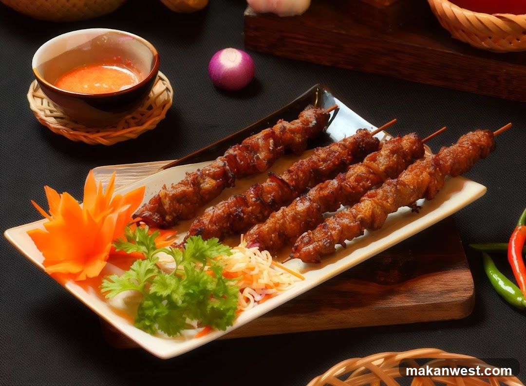 Grilled Meat Skewers with Side Dishes