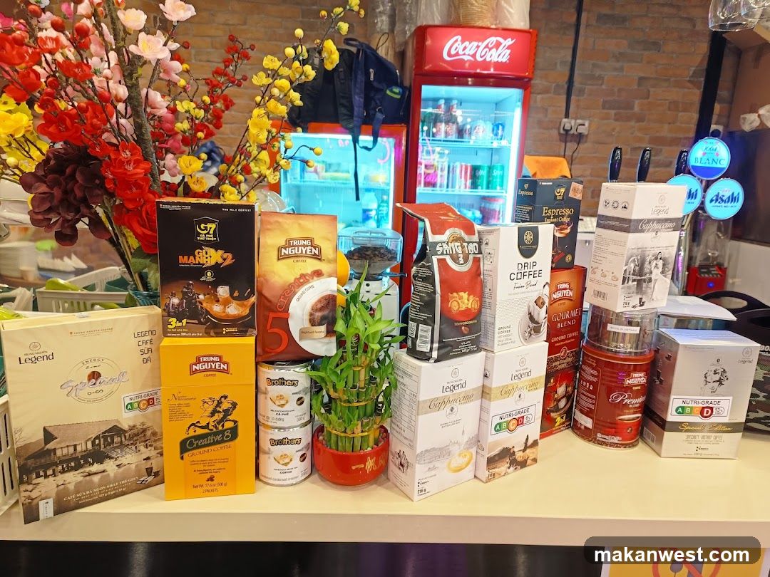 Coffee and Beverage Products Display