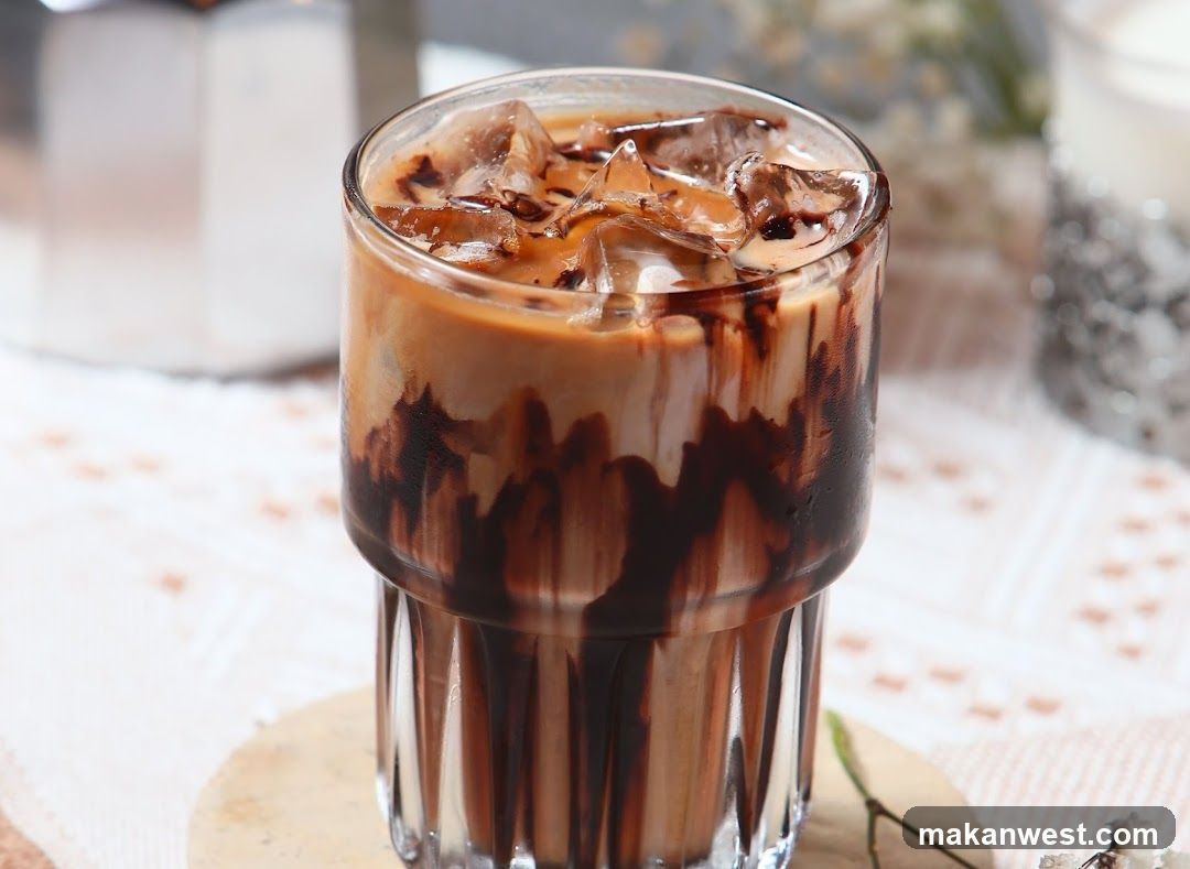 Iced Chocolate Coffee Drink