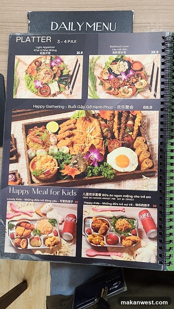 Daily Menu Platter & Happy Meal