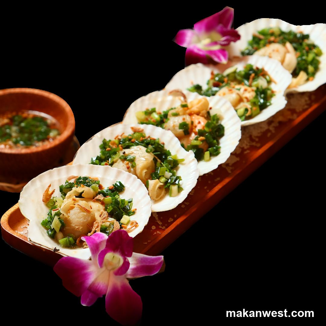 Seared Scallops with Green Onions