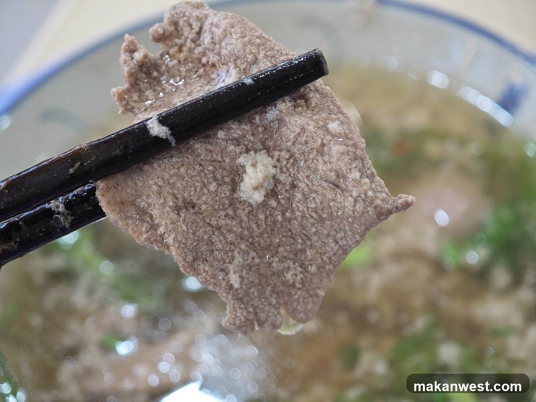 Meat in Soup Bowl