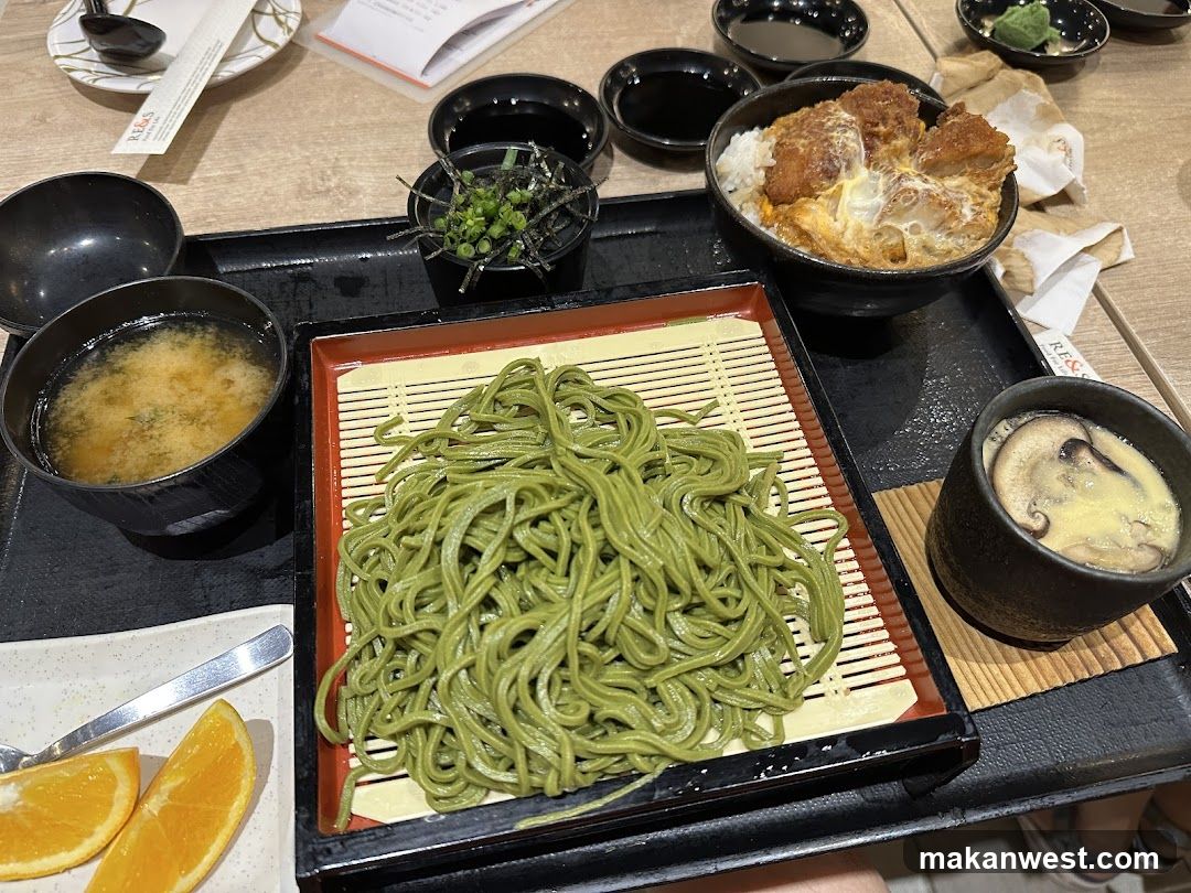 Matcha Udon Meal with Katsu Rice Bowl