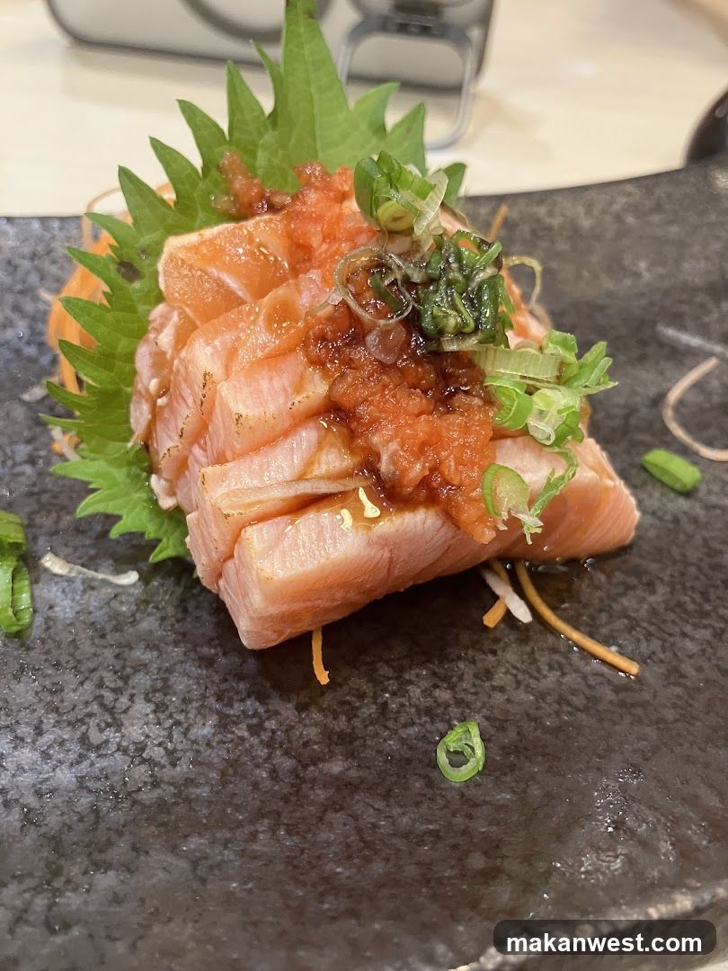 Sashimi Platter with Ginger and Scallions
