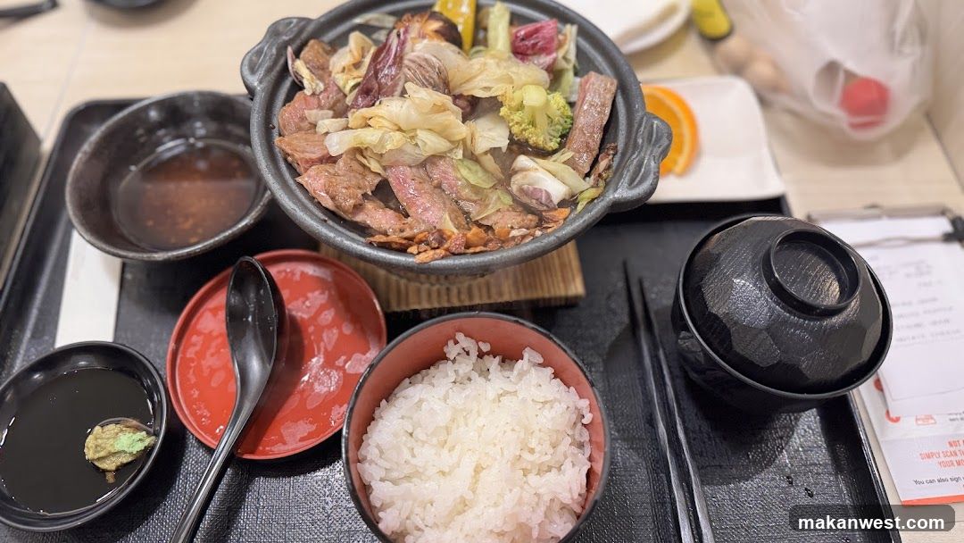 Hot Pot Meal with Rice and Sides