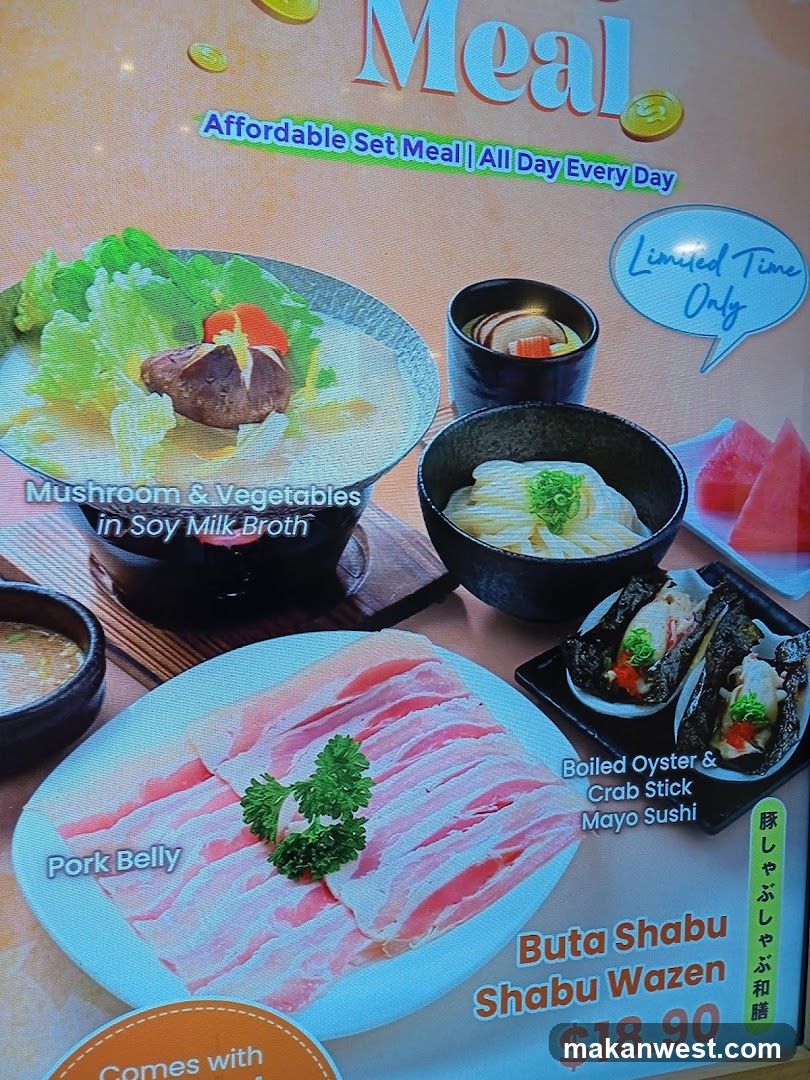 Buta Shabu Wazen Meal Ad