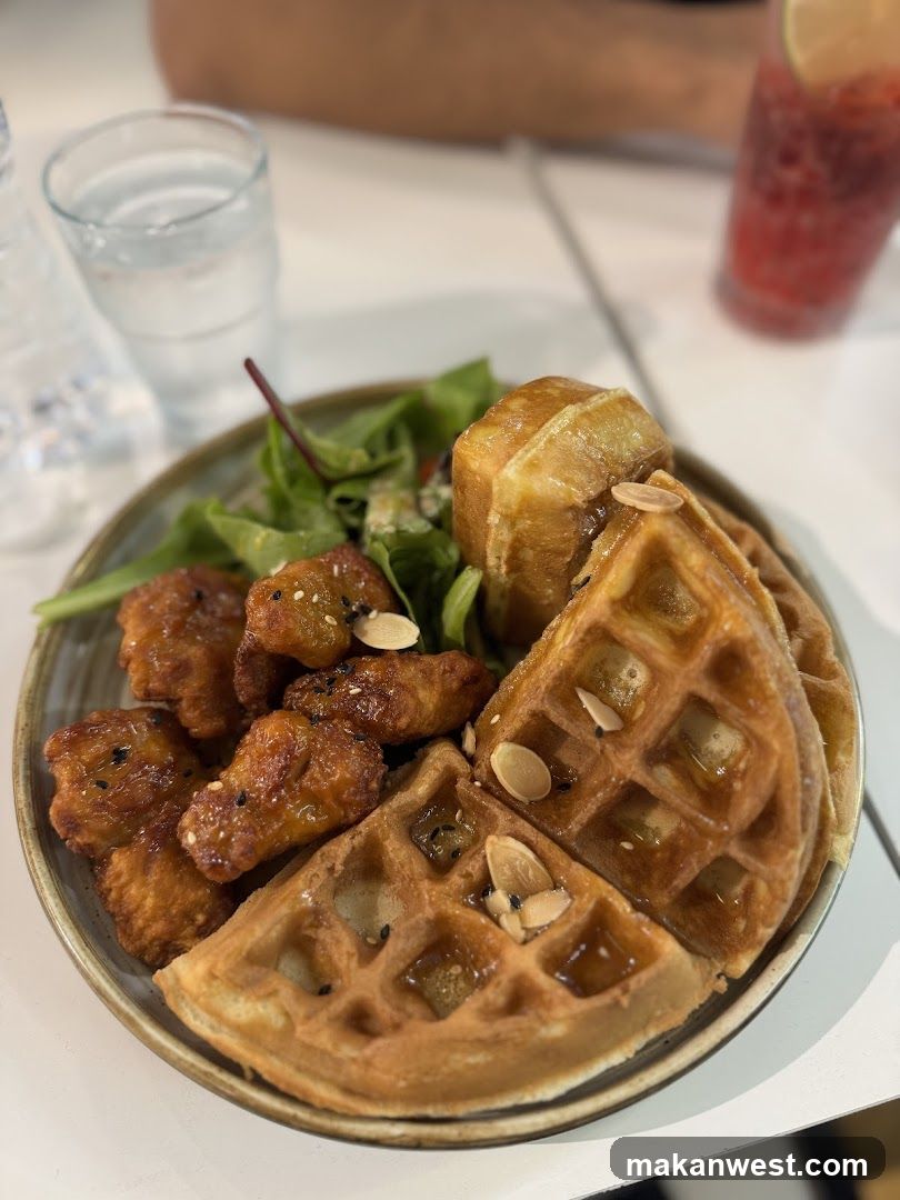 Waffle and Fried Chicken Plate