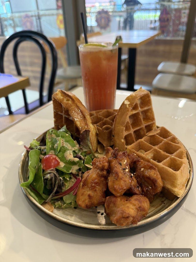 Waffle and Fried Chicken Meal