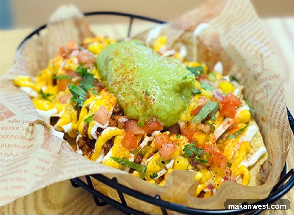 Loaded Nachos with Guacamole
