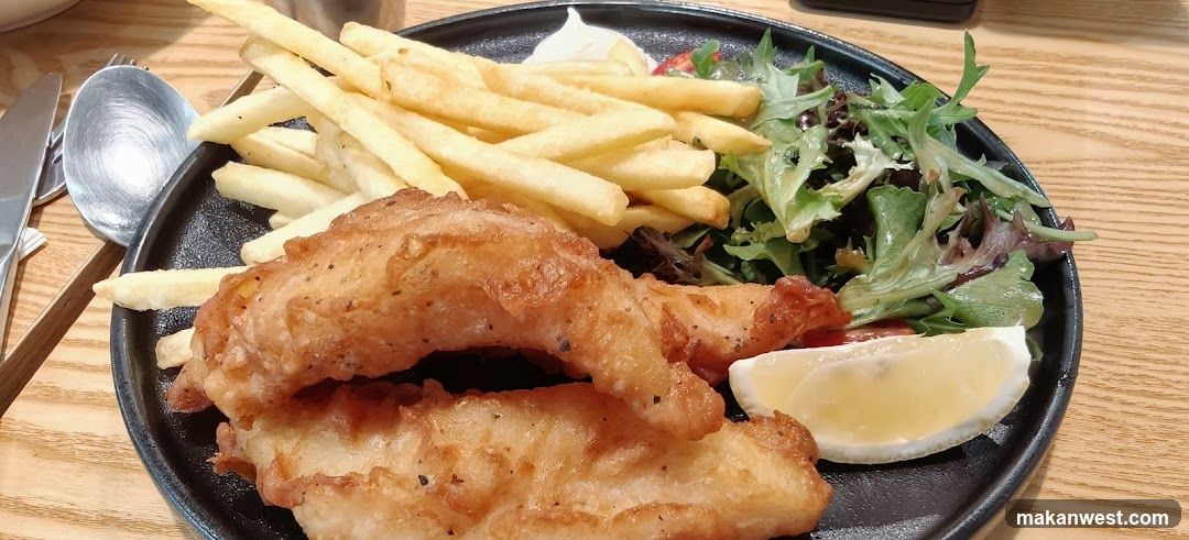 Fish and Chips with Fries and Salad