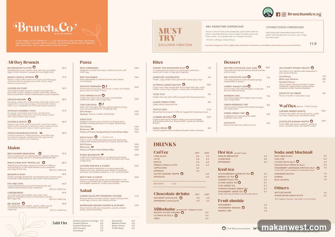 Brunch & Co Menu