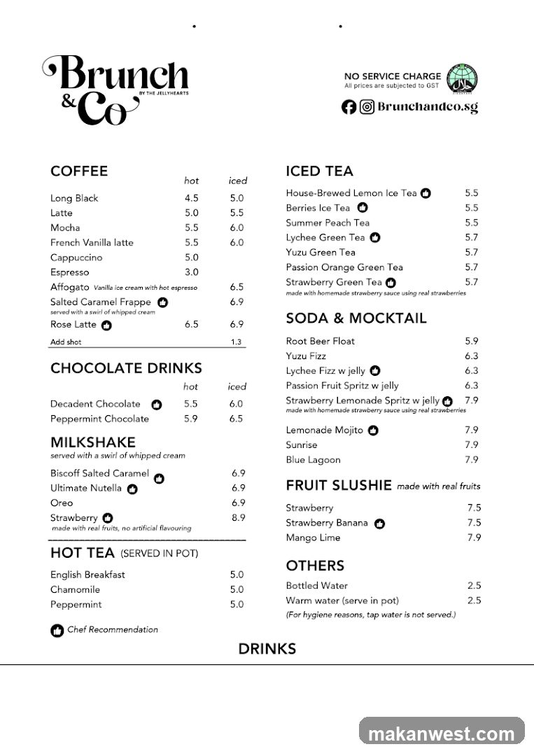 Brunch & Co Menu
