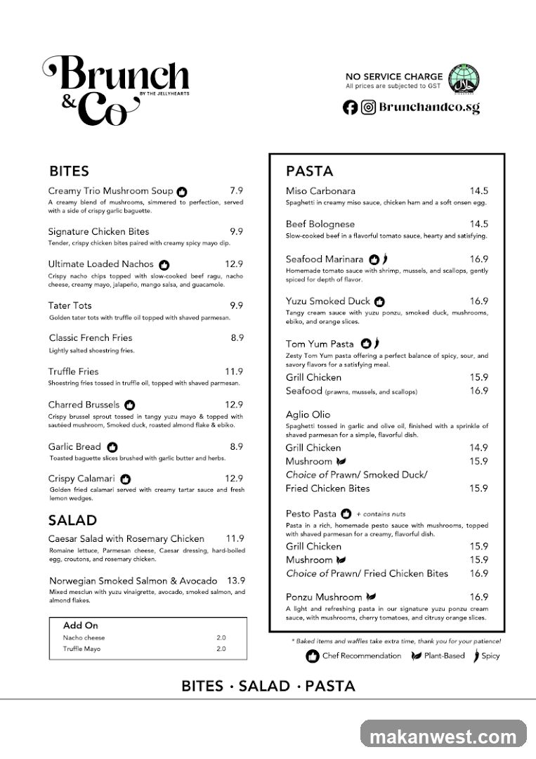 Brunch & Co Menu