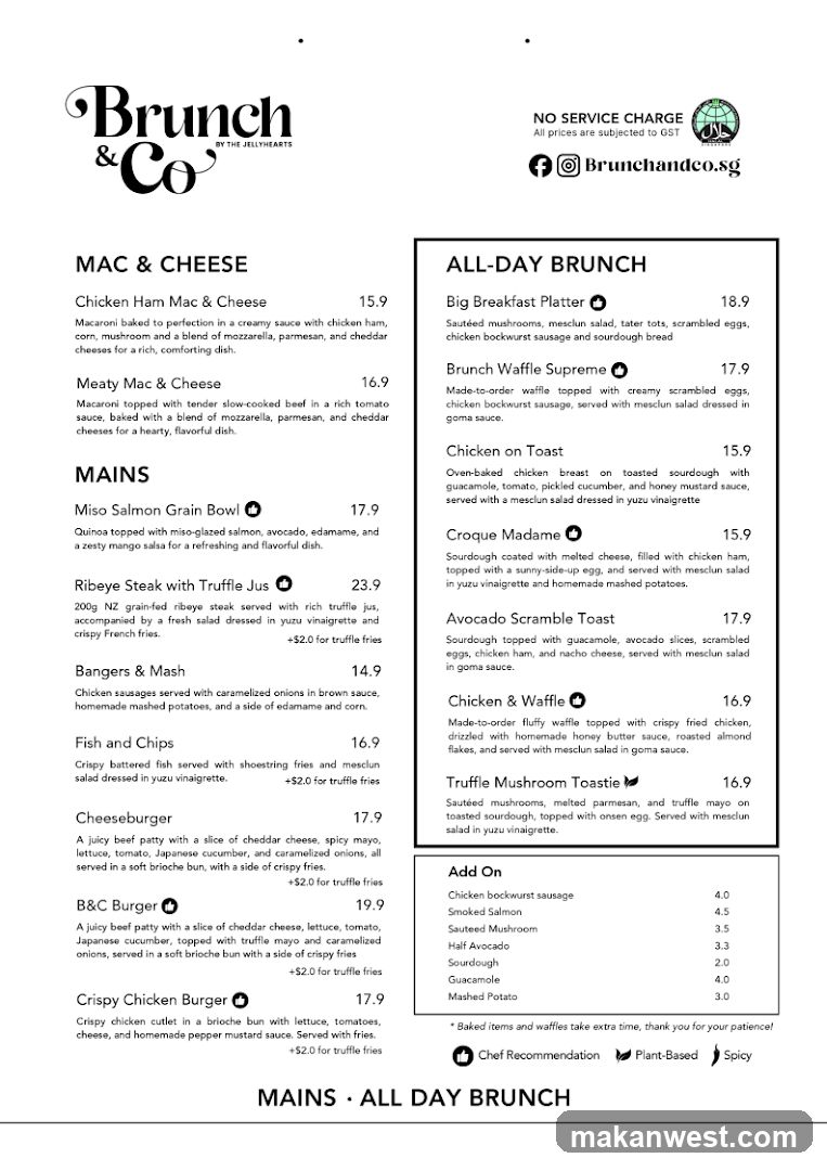 Brunch & Co Menu