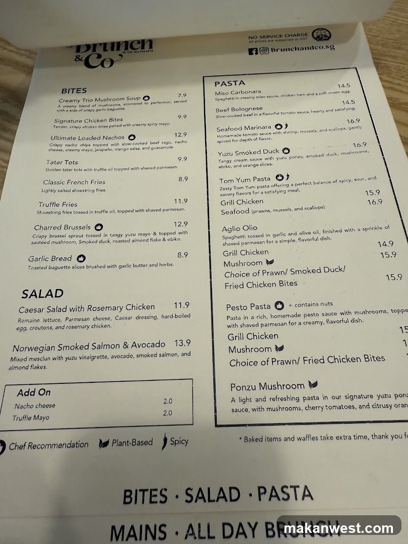 Brunch & Co Menu