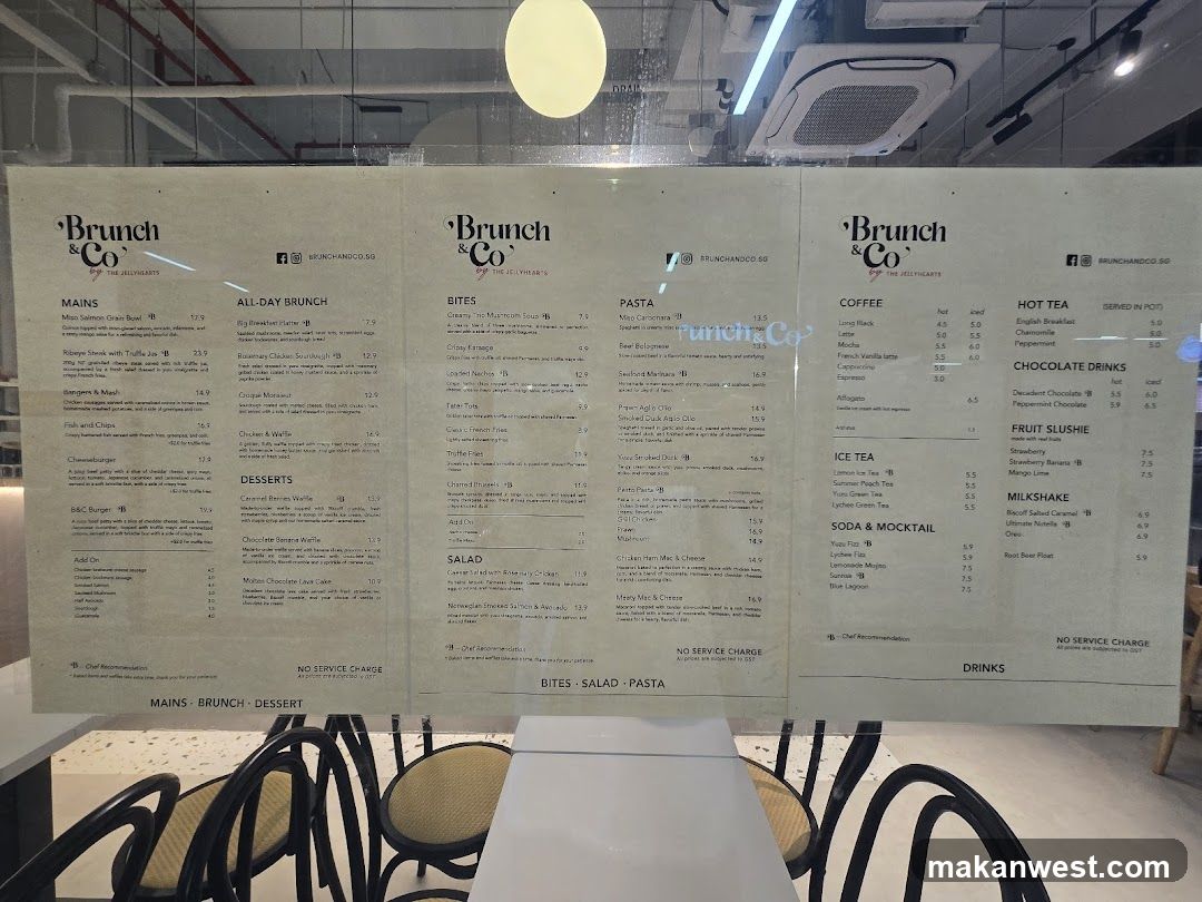 Brunch & Co Menu Board