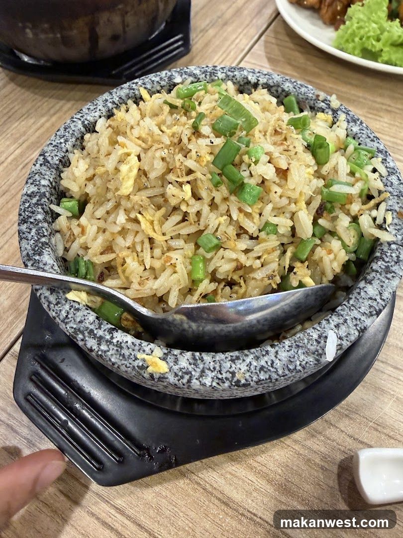 Fried Rice in Stone Bowl