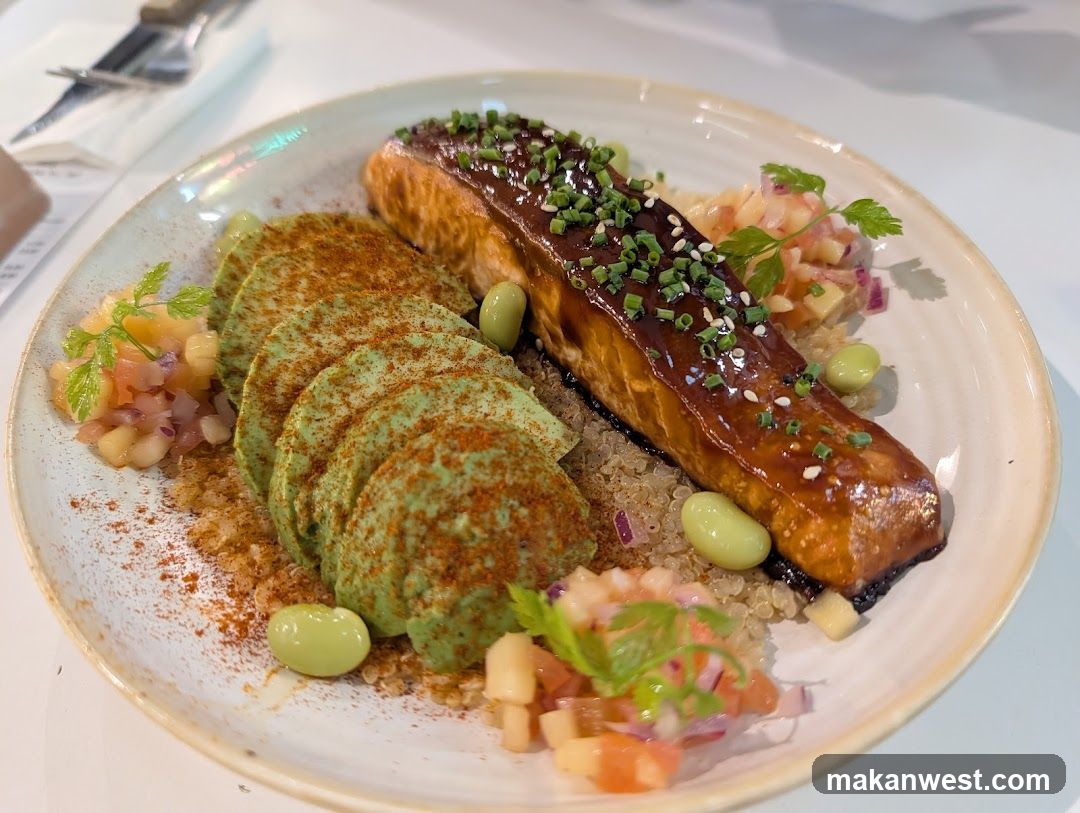 Sashimi-style Salmon with Quinoa and Edamame
