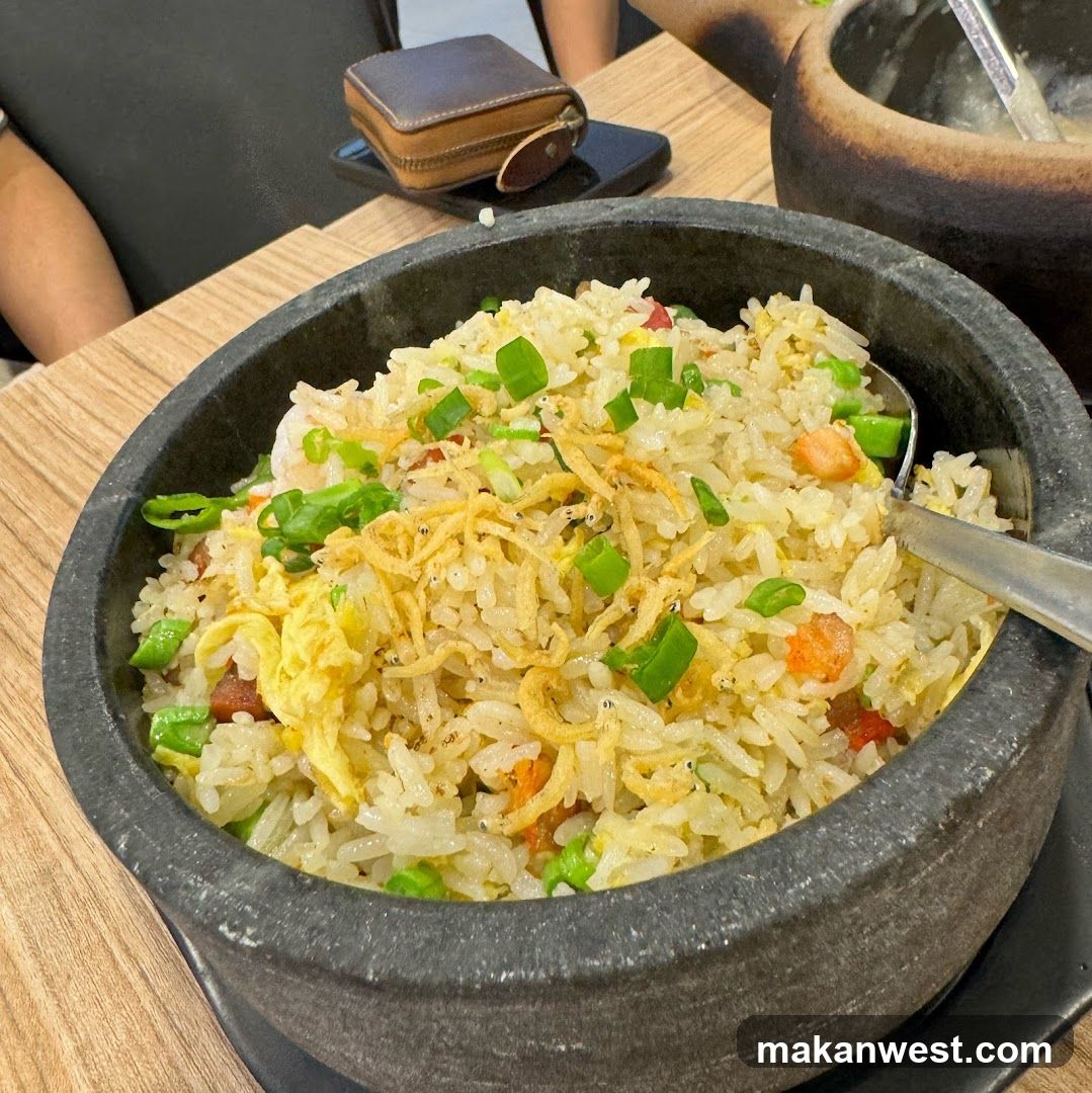 Fried Rice in Stone Bowl