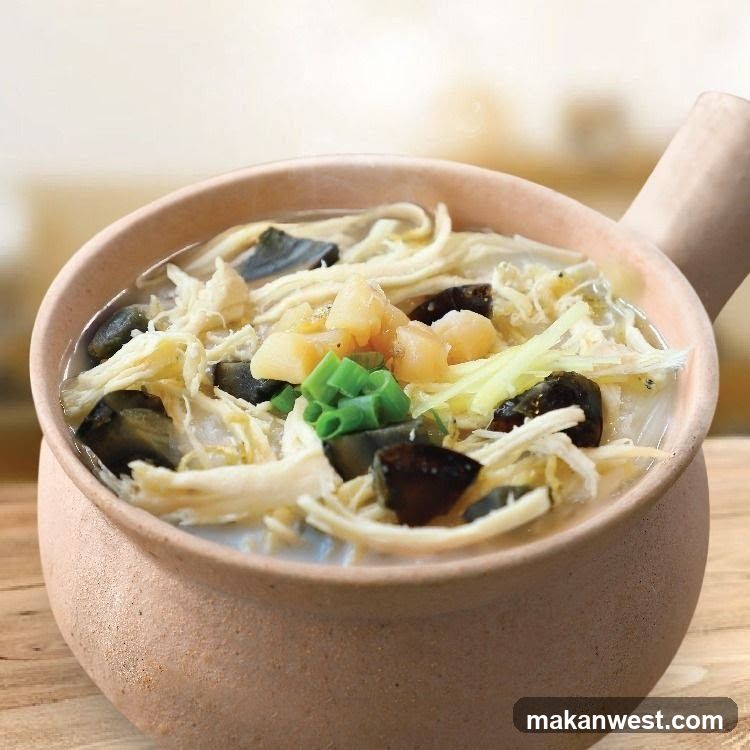 Chicken and Egg Soup in Clay Pot