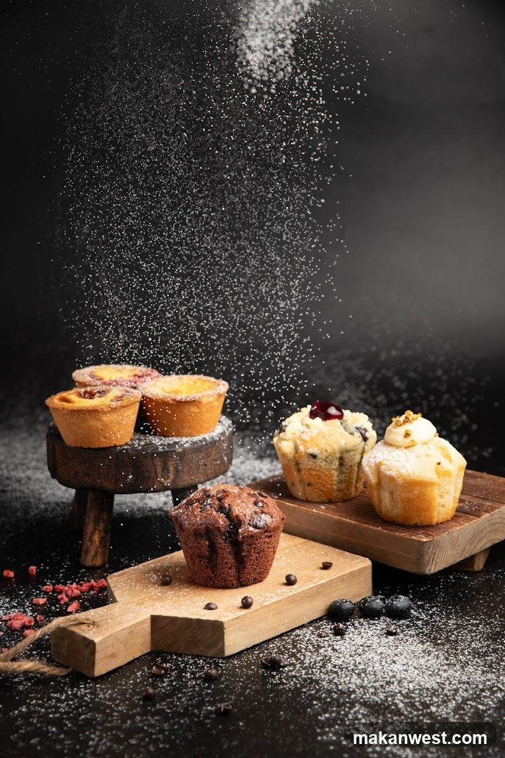 Pastries with Powdered Sugar