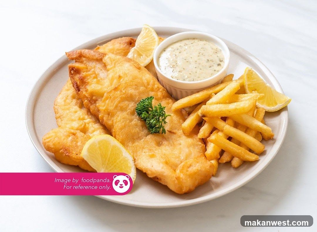 Fish and Chips with Tartar Sauce
