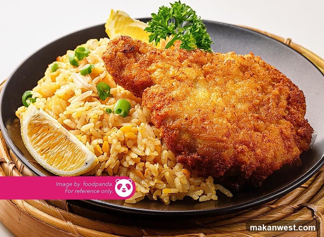 Crispy Fried Chicken with Rice