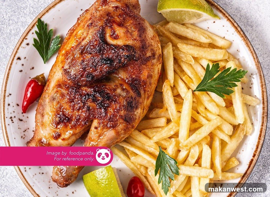 Grilled Chicken with French Fries