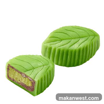 Green Leaf-Shaped Pastries