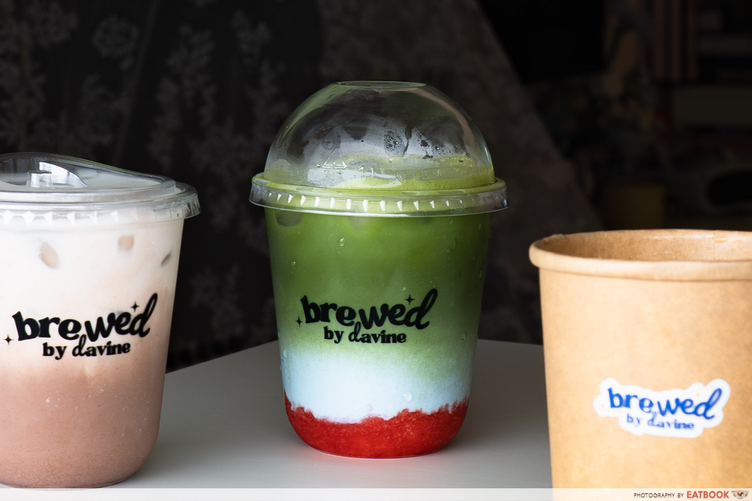 Sibei Chio matcha drink at Brewed by Davine, Bukit Batok