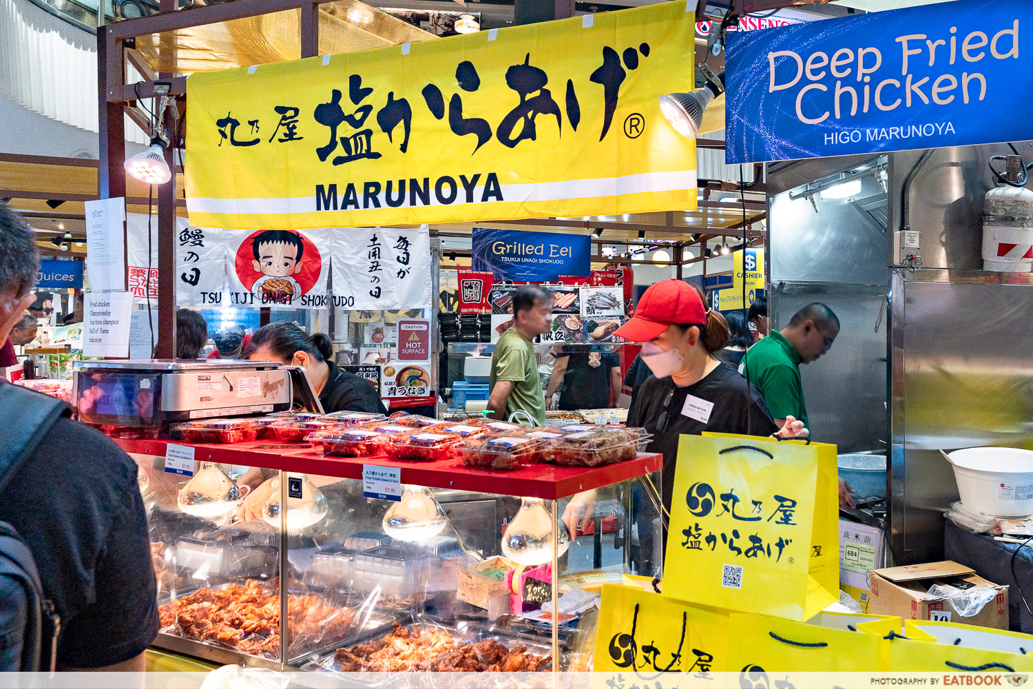 Higo Marunoya karaage at an Isetan Japanese food fair, the Kumamoto fried chicken stall heading to Jurong Point