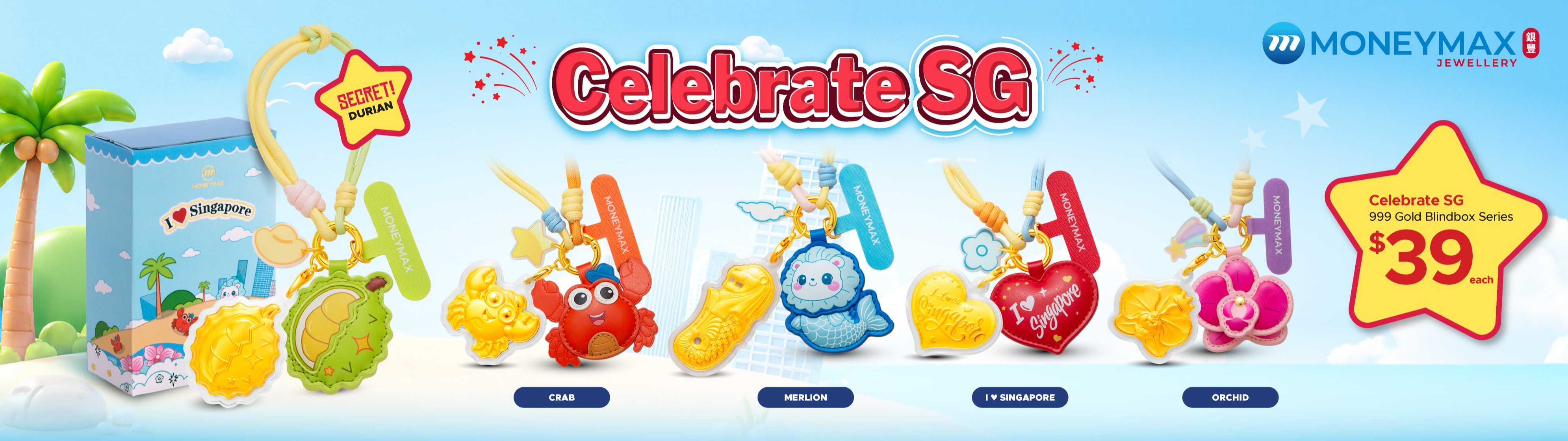 MoneyMax 999 Gold Blind Box Series SG61 National Day promo at JEM mall