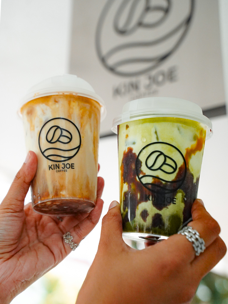 Tiger Bomb and matcha chendol at Kin Joe Coffee Eng Kong Terrace