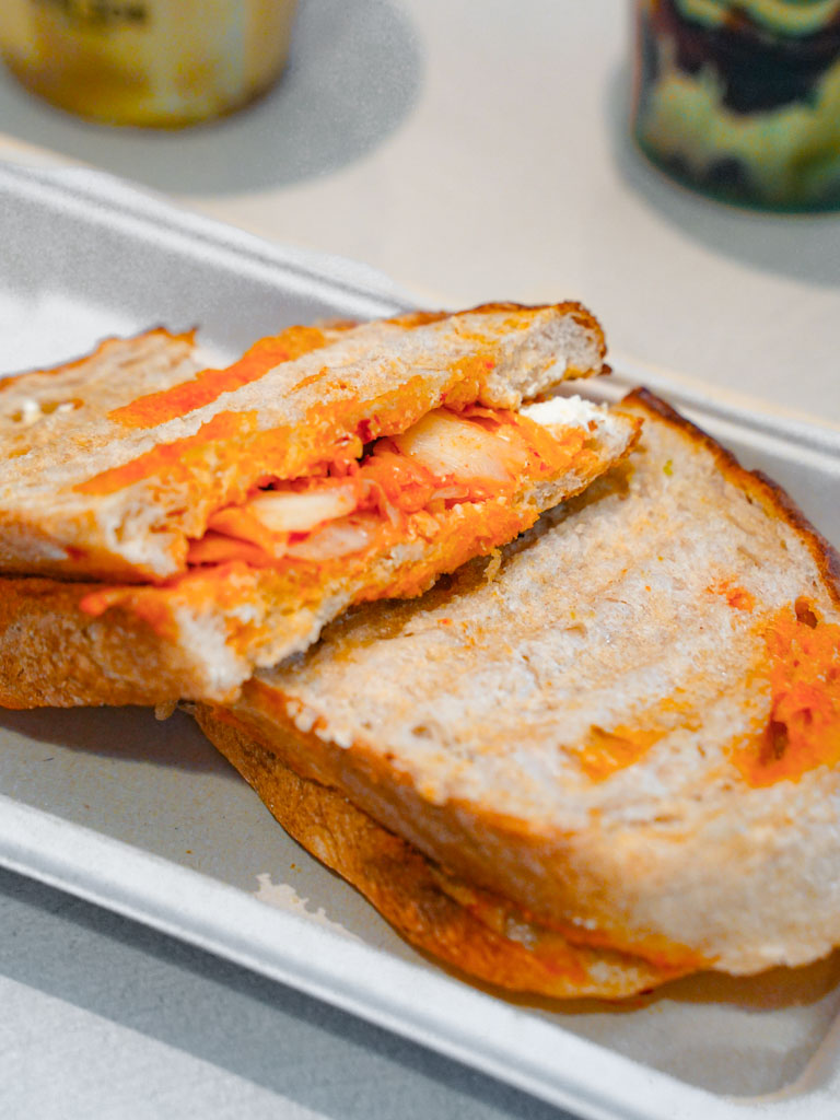 Kimchi cheese toastie at Kin Joe Coffee Eng Kong Terrace Beauty World