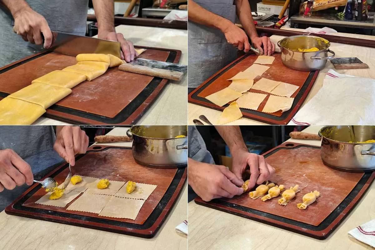 Handmade pasta being prepared at a hawker stall counter, the kind of from-scratch cooking that distinguishes Reuben's western food stall in Jurong West
